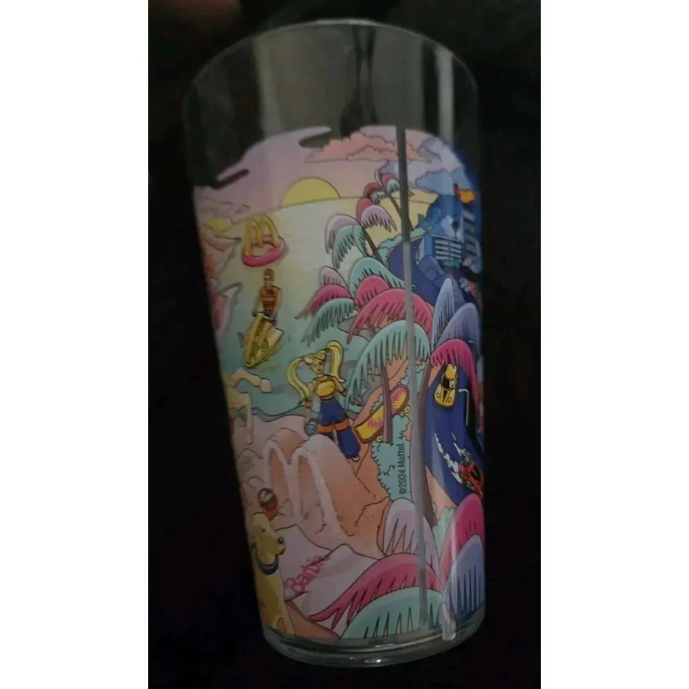 McDonald's 2024 Collector's Edition Cup Barbie Hot Wheels Plastic Tumbler - Picture 2 of 6